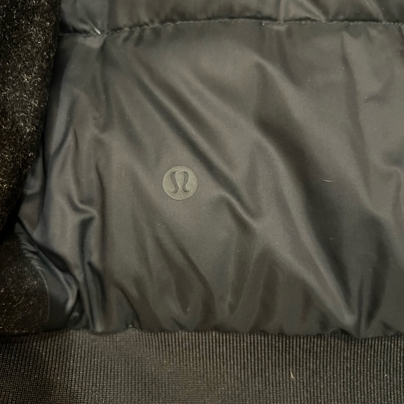 Lululemon womens Roam Far wool/nylon bomber jacket. Sz 12 Reversible waterproof - Picture 13 of 14
